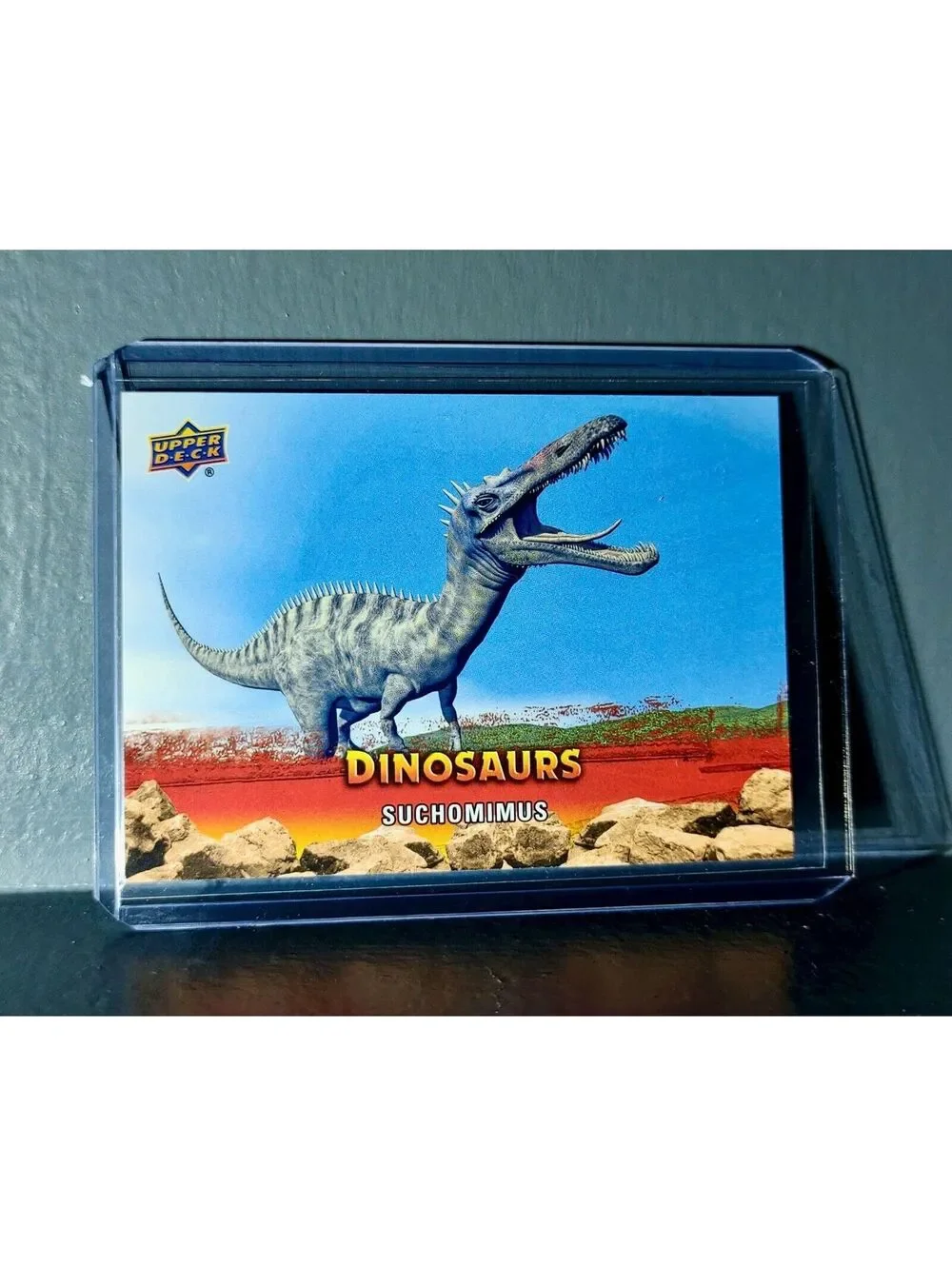 2015 Upper Deck Dinosaurs Suchomimus Extinction Red Parallel #48 Card